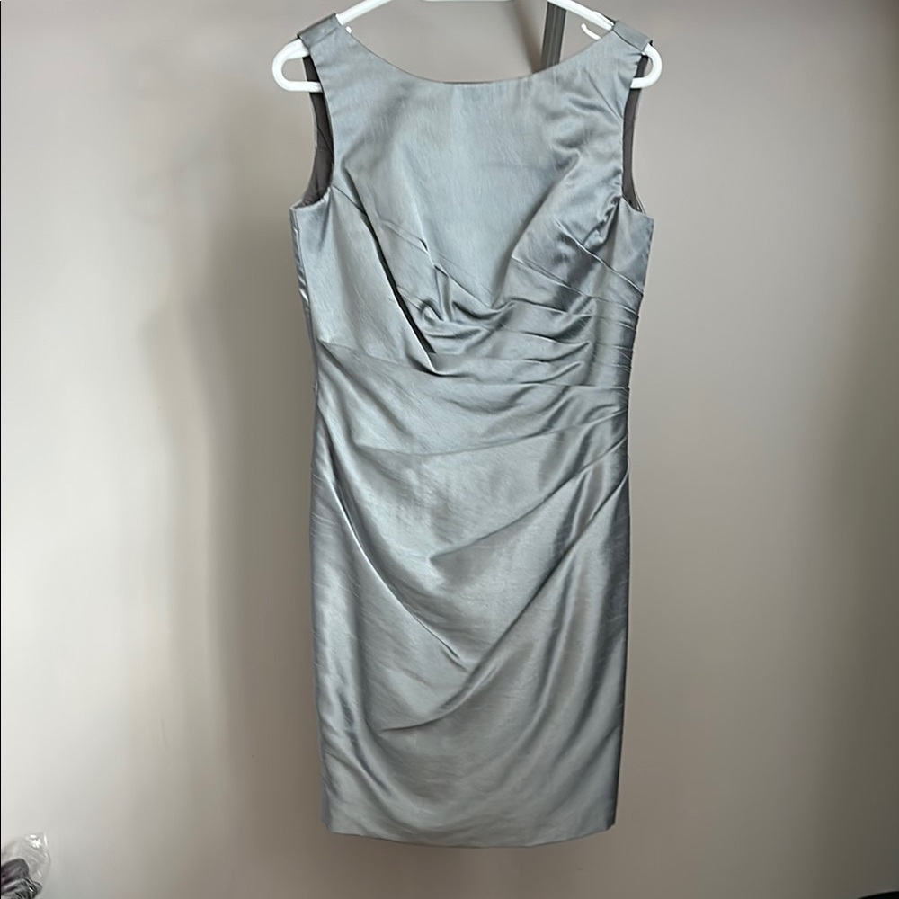 Elegant Silver Sleeveless Dress